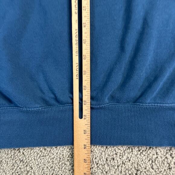 The North Face Sweatshirt Mens Small Blue White Half Dome Logo TNF Crewneck - Picture 5 of 12